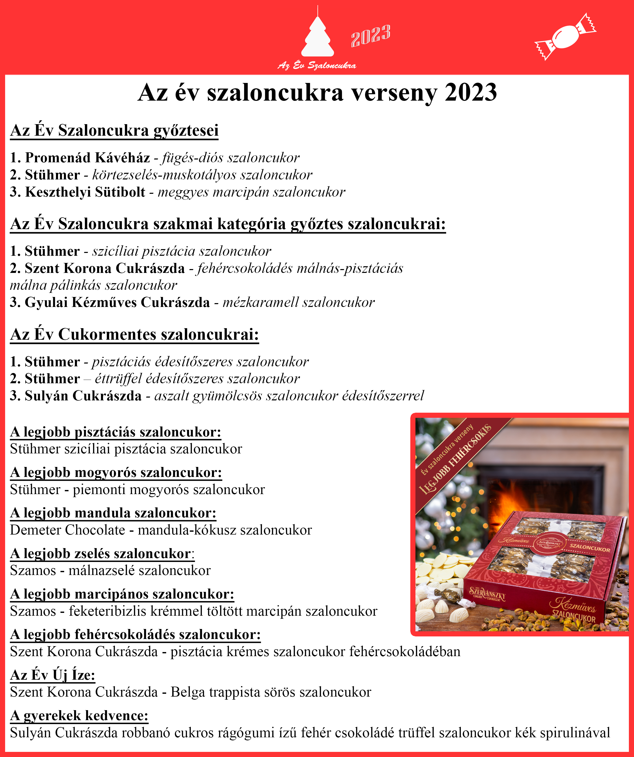 Év szaloncukra verseny 2023